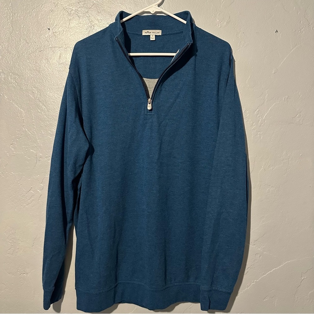 🟢Peter Millar Quarter Zip Long Sleeve Collared